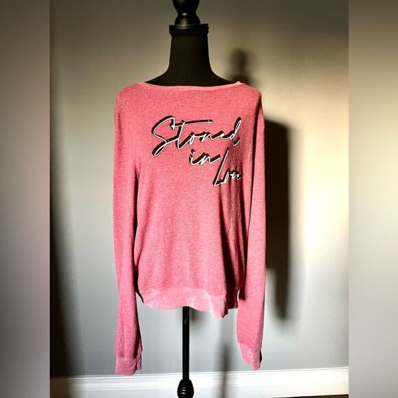 Wildfox Sweat Shirt Stone in Love NWT - Picture 1 of 6
